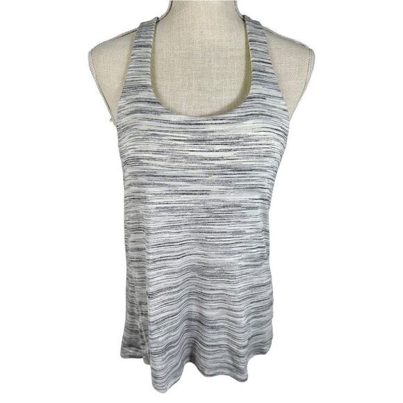 Lululemon Slay The Studio Heather Greyโ& Yellow Sports Bra TankโTop - Picture 3 of 9